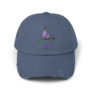 CHIRP Unisex Distressed Cap (For Parents)