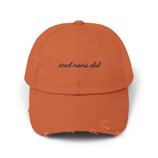 TIRED Unisex Distressed Cap (For Parents)