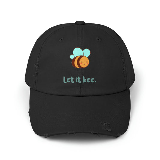 LET IT BEE Unisex Distressed Cap (For Parents)