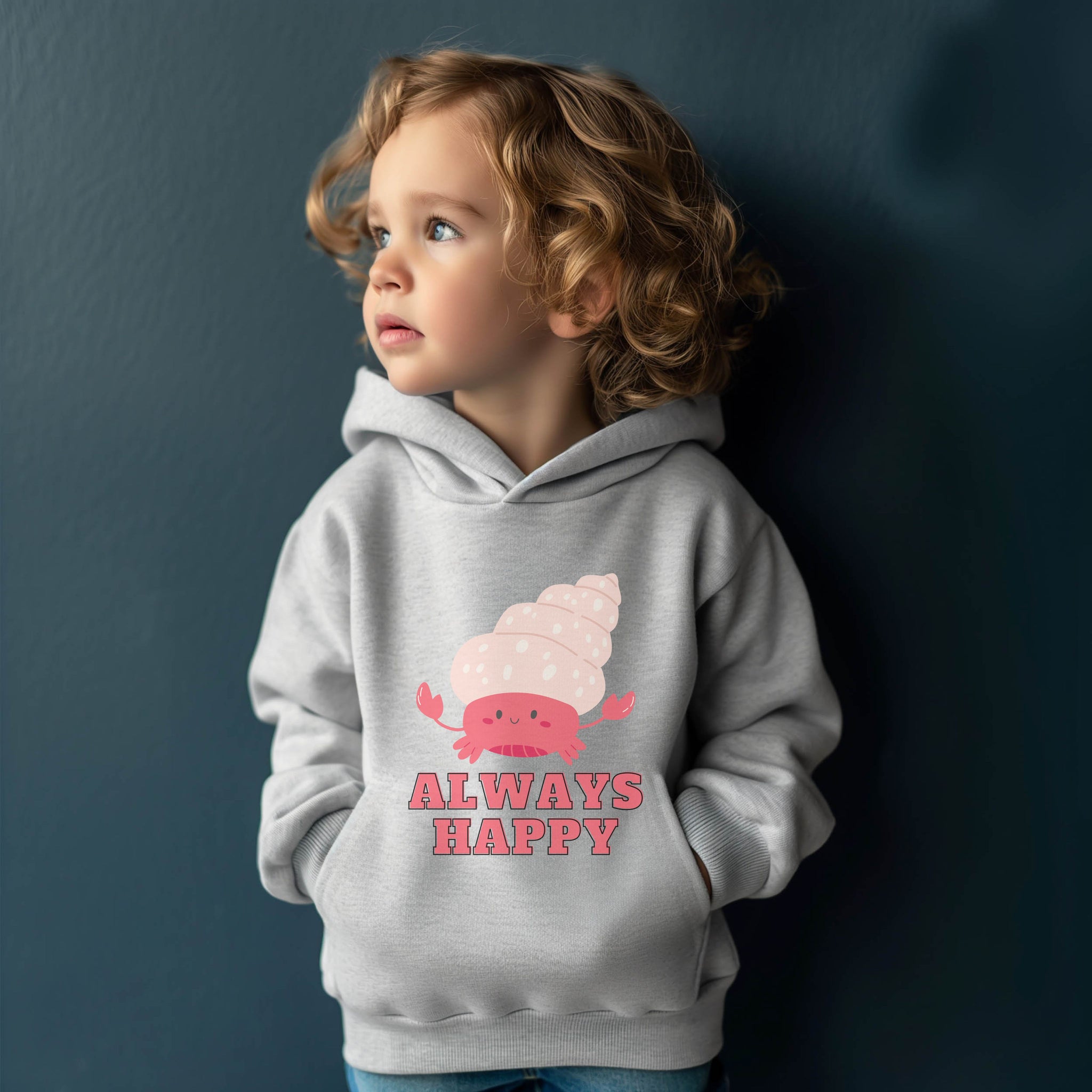 ALWAYS HAPPY Toddler Pullover Fleece Hoodie