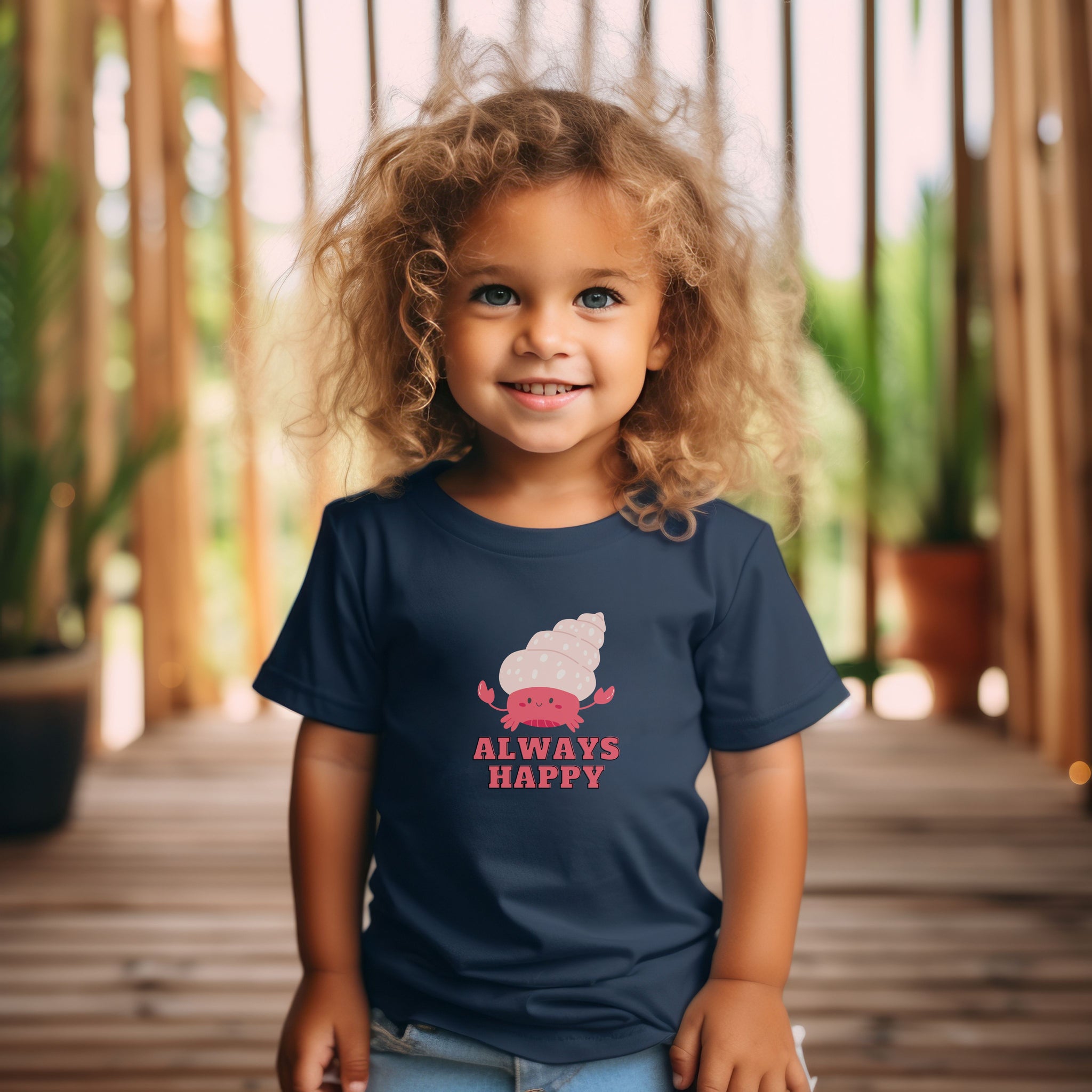 ALWAYS HAPPY Toddler Short Sleeve Tee