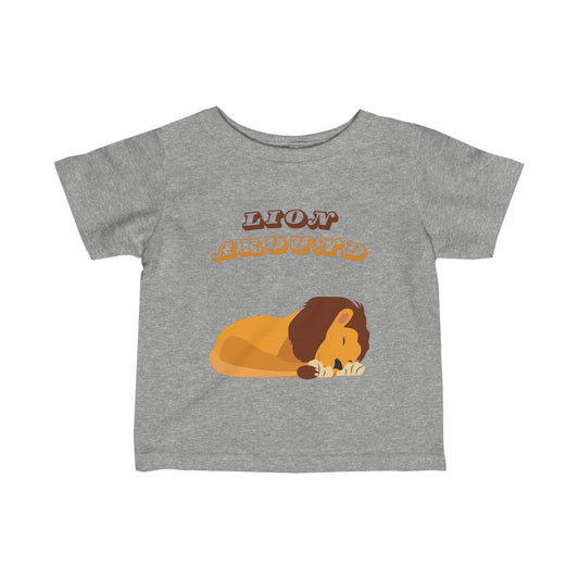 LION AROUND Infant Fine Jersey Tee