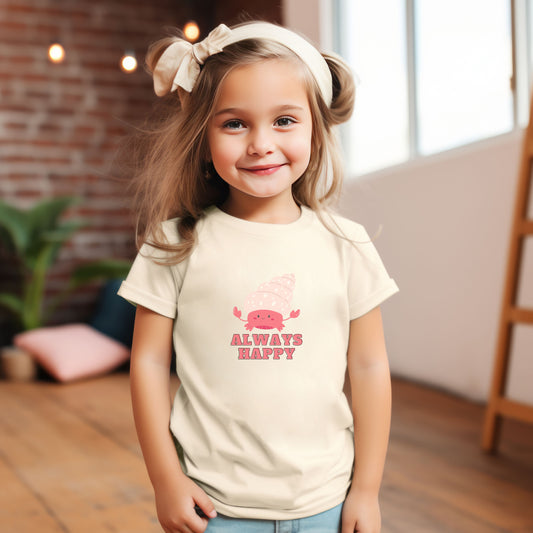 ALWAYS HAPPY Toddler Short Sleeve Tee