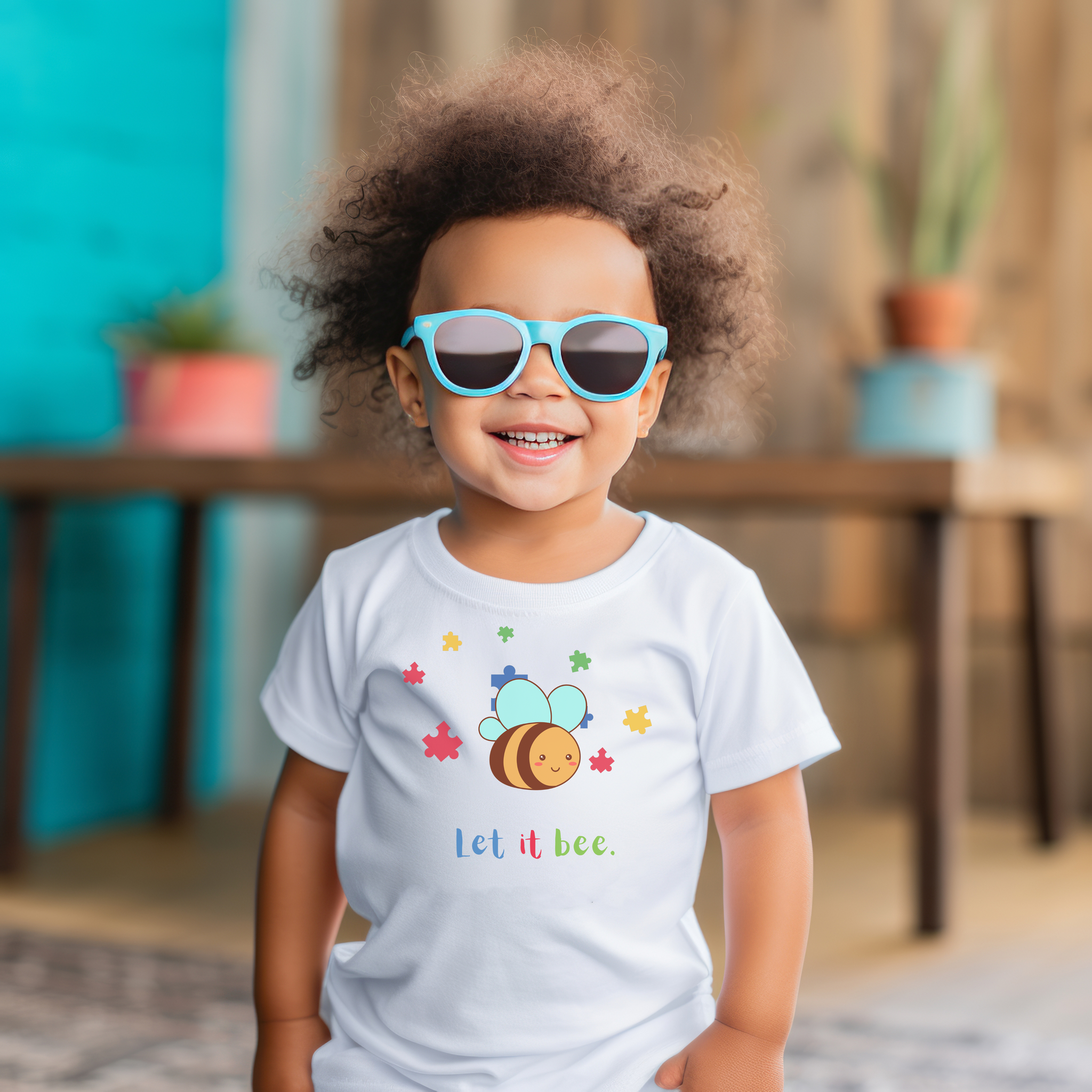 LET IT BEE AA Toddler Short Sleeve Tee